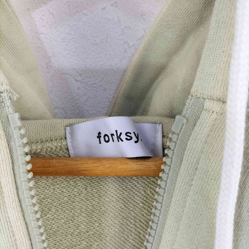 フォルクシー forksy. スウェットオーバーサイズフリルパーカー レディース FREE