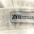 ザラ ZARA ハイウエスト ホワイトワイドデニムパンツ レディース EUR:36