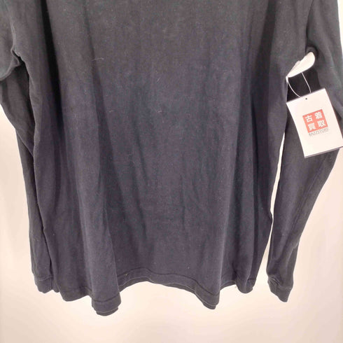 HAJIME SORAYAMA BLACK LONG SLEEVE TEE SHIRT バックプリント L/S Tシャツ メンズ