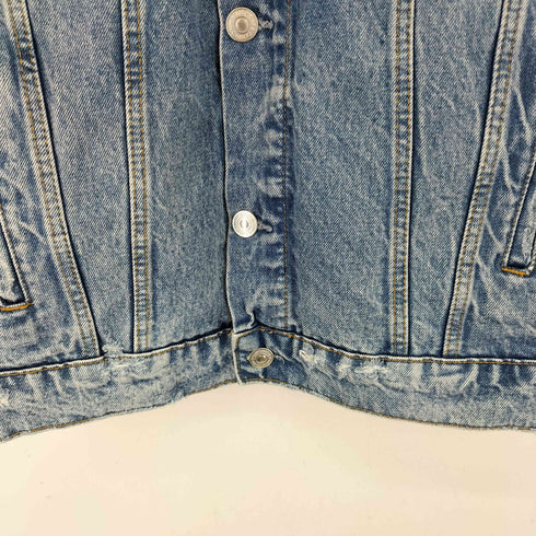 ザラ ZARA ダメージ加工 デニムベスト メンズ S-M