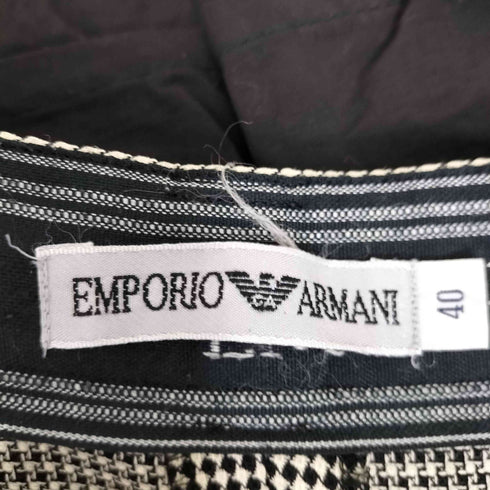 エンポリオアルマーニ EMPORIO ARMANI 総柄 2タック スラックスパンツ レディース 40