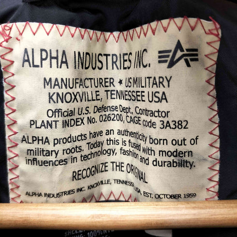 アルファインダストリーズ ALPHA INDUSTRIES 3A382 ミリタリージャケット メンズ 3XL