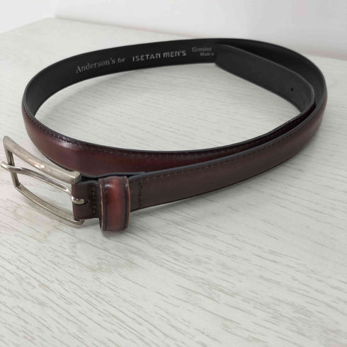 Anderson's イタリア製 本革 レザーベルト genuine leather メンズ 80