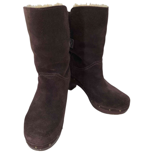 アグ UGG W AMORET ムートンスウェードブーツ レディース JPN:23