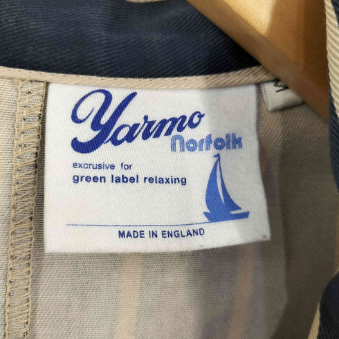 ヤーモ yarmo 英国製 ブッチャーストライプ カバーオール メンズ JPN:M