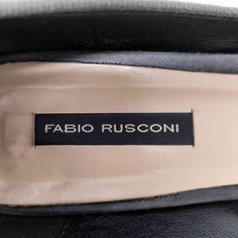 ファビオルスコーニ FABIO RUSCONI イタリア製 AMALFI-ASFALTO 1705 スエードパンプス VIBRAMソール レディース JPN:23