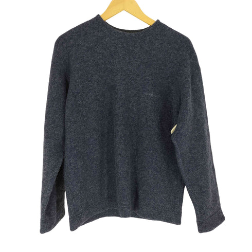モンベル mont bell CLIMAWOOL 裏地フリースロゴ刺繍ニット メンズ JPN:M