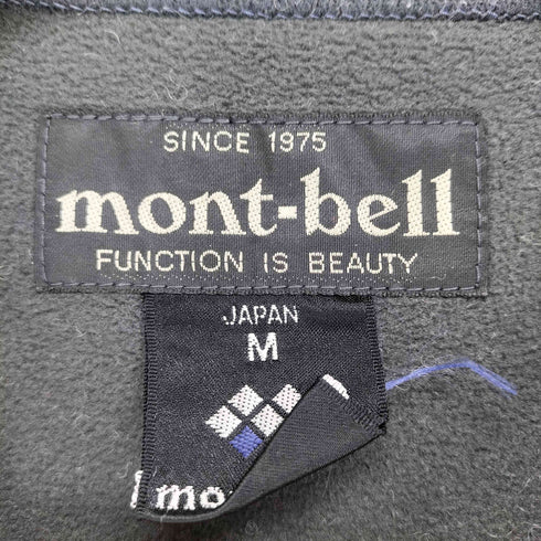 モンベル mont bell CLIMAWOOL 裏地フリースロゴ刺繍ニット メンズ JPN:M