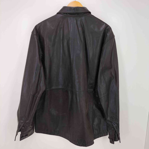 エディーバウアー Eddie Bauer カウレザー シャツジャケット メンズ import:XL
