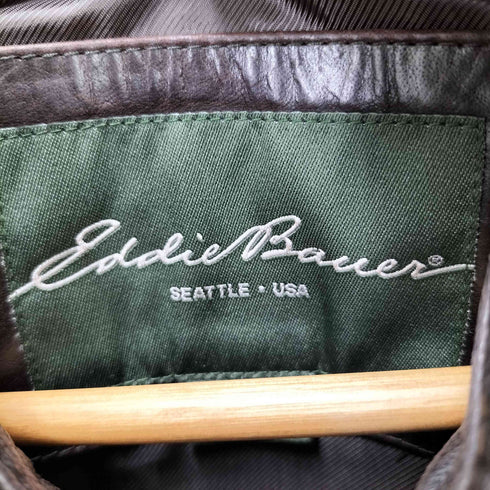 エディーバウアー Eddie Bauer カウレザー シャツジャケット メンズ import:XL