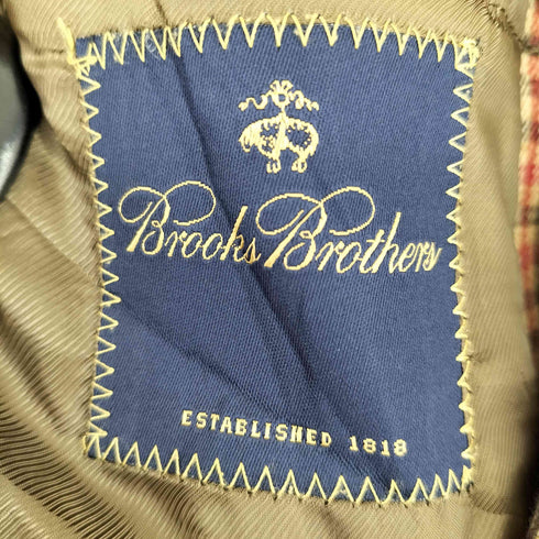 ブルックスブラザーズ BROOKS BROTHERS イタリア製 カシミヤ混 ガンクラブチェック 3Bテーラードジャケット メンズ 36