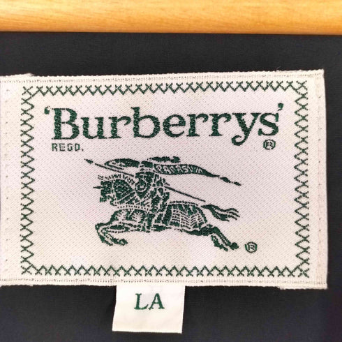 バーバリーズ BURBERRYS スイングトップ ロゴ ホース刺繍 ジャケット スナップボタン 比翼 メンズ XL