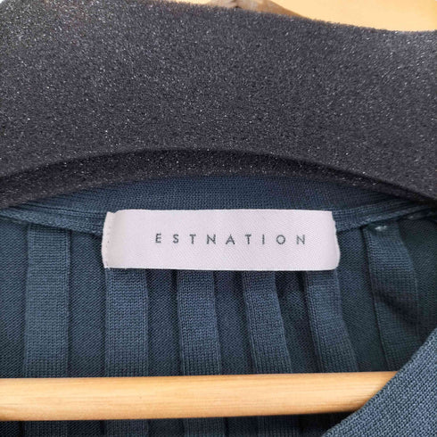 エストネーション ESTNATION キュプラ混 リブニット レディース FREE