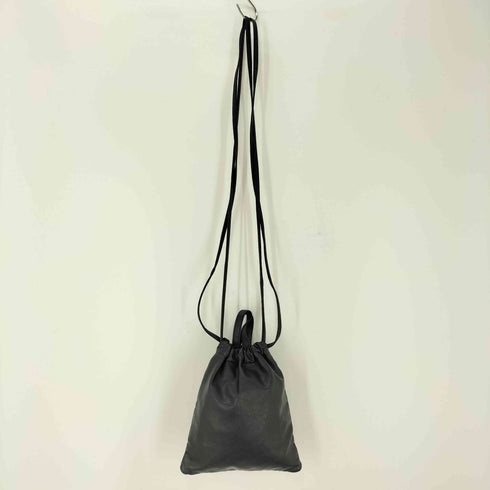 メゾンスペシャル MAISON SPECIAL Vegan Leather Shoulder Drawstring Bag メンズ