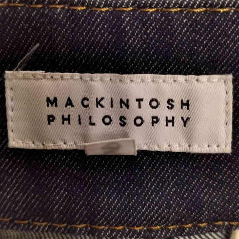 マッキントッシュフィロソフィー MACKINTOSH PHILOSOPHY ウエスト サイドボタン ワイド デニムパンツ レディース 34