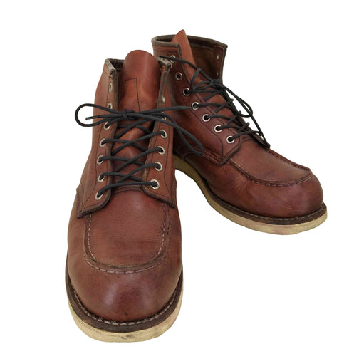レッドウィング RED WING USA製 モカシン トゥ ブーツアイリッシュセッター Dワイズ 刺繍羽タグ メンズ JPN:28.5