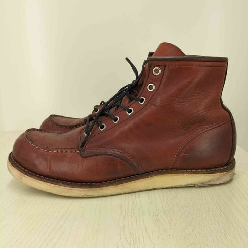 レッドウィング RED WING USA製 モカシン トゥ ブーツアイリッシュセッター Dワイズ 刺繍羽タグ メンズ JPN:28.5