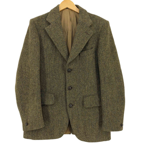 ハリスツイード Harris Tweed 60-70s Dunn&Co. 胡桃ボタン 3Bウールツイードテーラードジャケット メンズ