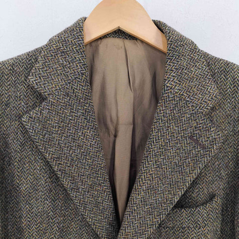ハリスツイード Harris Tweed 60-70s Dunn&Co. 胡桃ボタン 3Bウールツイードテーラードジャケット メンズ