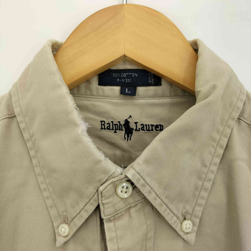 ラルフローレン RALPH LAUREN 90S ポニー刺繍 THE BLAIRE BUTTON DOWN L/S シャツ メンズ import:L