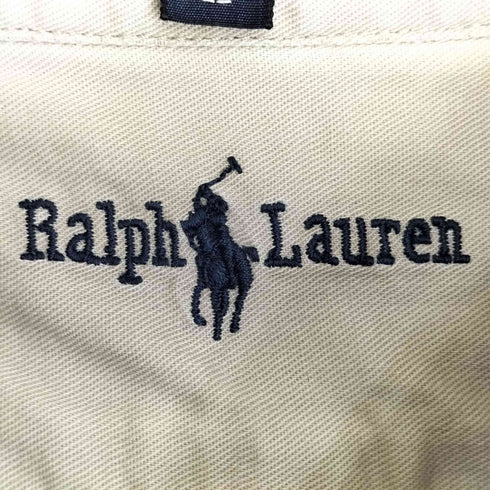 ラルフローレン RALPH LAUREN 90S ポニー刺繍 THE BLAIRE BUTTON DOWN L/S シャツ メンズ import:L
