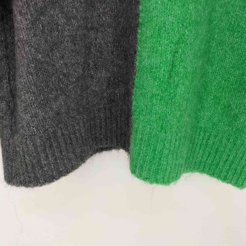 ザラ ZARA アルパカ混 バイカラー ニット カーディガン レディース import:M