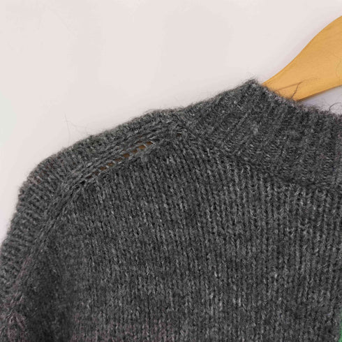 ザラ ZARA アルパカ混 バイカラー ニット カーディガン レディース import:M