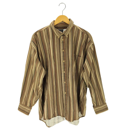 Alexander Martin ストライプ柄 ボタンダウン コットン 長袖シャツ メンズ JPN:XL