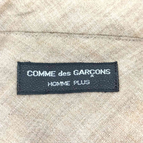 コムデギャルソンオムプリュス COMME des GARCONS HOMME PLUS 90S AD1997 デザイン ウールリネンシャツ メンズ