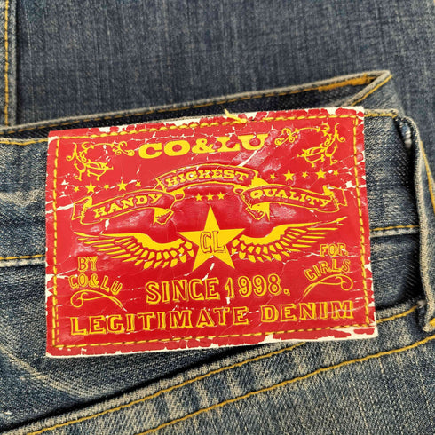 co&lu ココルル ワッペン付きデニムパンツ Y2K 00S メンズ