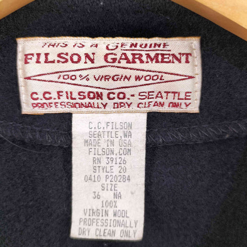 フィルソンガーメント FILSON GARMENT MADE IN USA マッキーノ メルトンウールベスト メンズ US:36