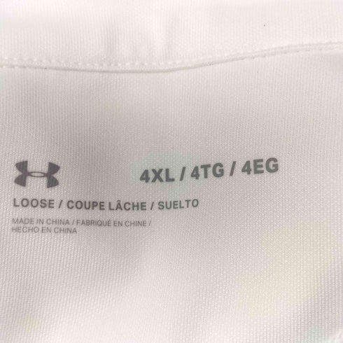 アンダーアーマー UNDER ARMOUR ロゴプリント S/S ポロ シャツ メンズ 4XL