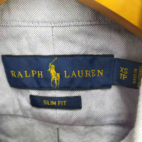 ラルフローレン RALPH LAUREN SLIMFIT ポニー刺繍 L/S ボタンダウンシャツ メンズ import:XS