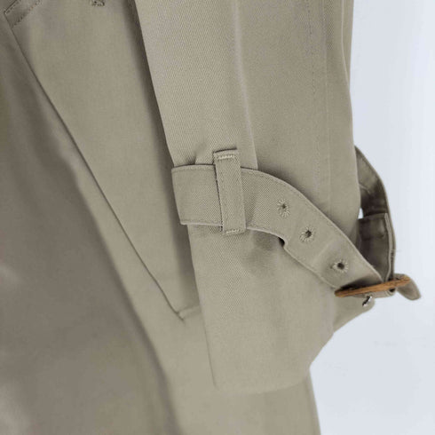 アクアスキュータム AQUASCUTUM 70-80S 英国製 AQUA5 裏地チェック チンストラップ トレンチコート メンズ