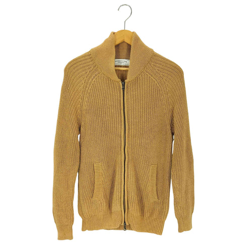 ユナイテッドアローズグリーンレーベルリラクシング UNITED ARROWS green label relaxing ショールカラー コットンジップニット レディース JPN:S