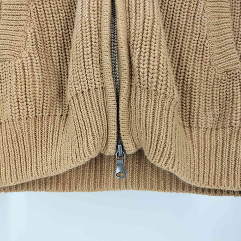 ユナイテッドアローズグリーンレーベルリラクシング UNITED ARROWS green label relaxing ショールカラー コットンジップニット レディース JPN:S