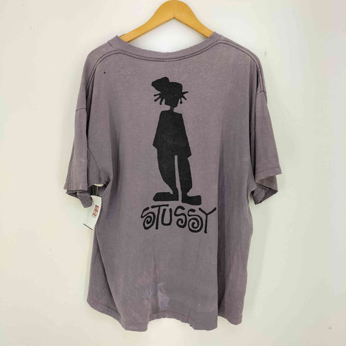 ステューシー Stussy 80s USA製 OLD 袖裾シングル シャドーマン 半袖Tシャツ メンズ import:XXL
