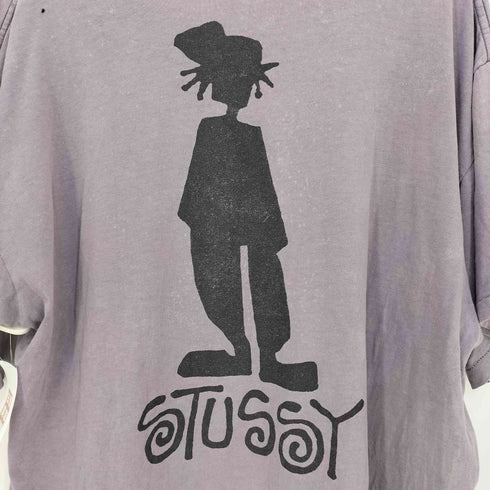 ステューシー Stussy 80s USA製 OLD 袖裾シングル シャドーマン 半袖Tシャツ メンズ import:XXL