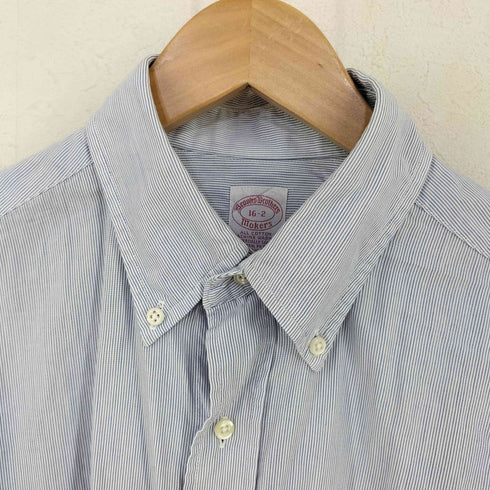 ブルックスブラザーズ BROOKS BROTHERS MADE IN USA 片ポケ ボタンダウンストライプL/Sシャツ メンズ 16-2