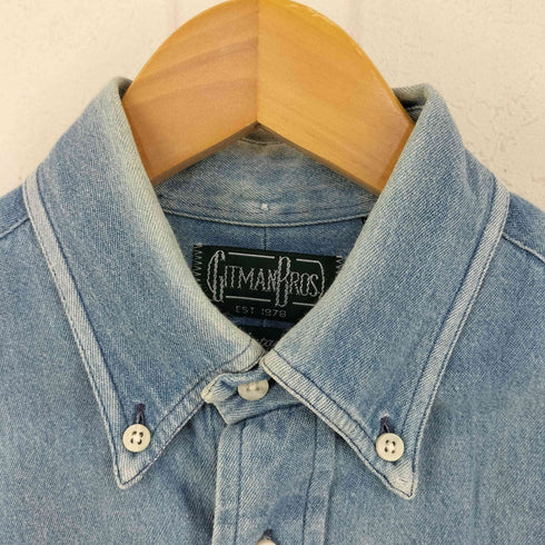 ギットマンブラザーズ GITMAN BROS. MADE IN USA Vintage 片ポケ ボタンダウンL/Sデニムシャツ メンズ import:S