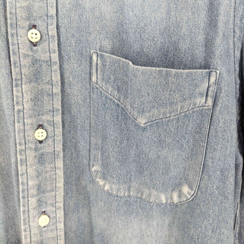 ギットマンブラザーズ GITMAN BROS. MADE IN USA Vintage 片ポケ ボタンダウンL/Sデニムシャツ メンズ import:S