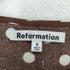 リフォーメーション REFORMATION ドット柄パフショルダーブラウス レディース JPN:S