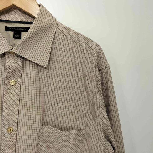 バナナリパブリック BANANA REPUBLIC グラフチェック レギュラーカラーシャツ メンズ import:L