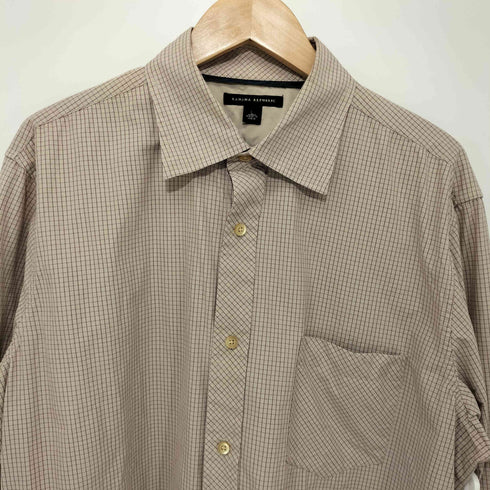 バナナリパブリック BANANA REPUBLIC グラフチェック レギュラーカラーシャツ メンズ import:L