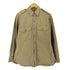 ユーエスアーミー U.S. ARMY 40s STAND-UP-COLLAR 8.2.OZ ミリタリーシャツ マチ付き メンズ 15x33