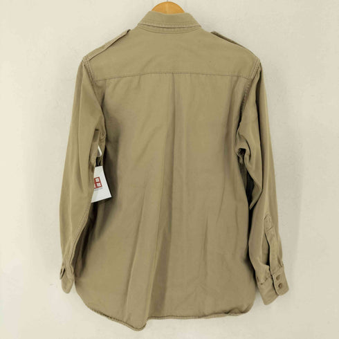 ユーエスアーミー U.S. ARMY 40s STAND-UP-COLLAR 8.2.OZ ミリタリーシャツ マチ付き メンズ 15x33