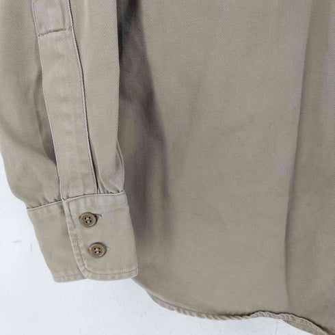 ユーエスアーミー U.S. ARMY 40s STAND-UP-COLLAR 8.2.OZ ミリタリーシャツ マチ付き メンズ 15x33