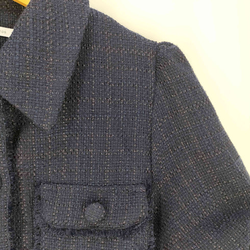 ユナイテッドアローズグリーンレーベルリラクシング UNITED ARROWS green label relaxing MAKE BETTER THINGS コラボツイードショートスリーブジャケット レディース FREE