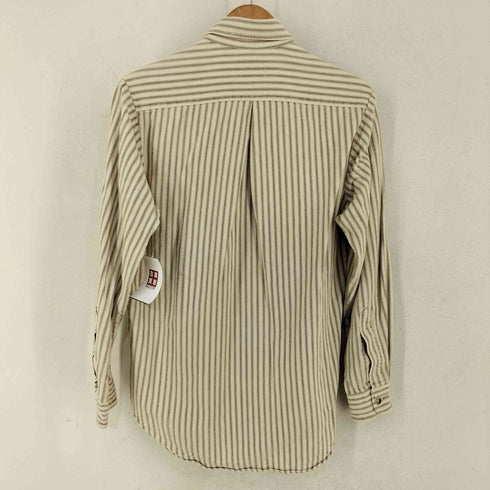 バナナリパブリック BANANA REPUBLIC 80s 初期タグ MADE IN USA 両ポケ コットンストライプL/Sシャツ メンズ import:S