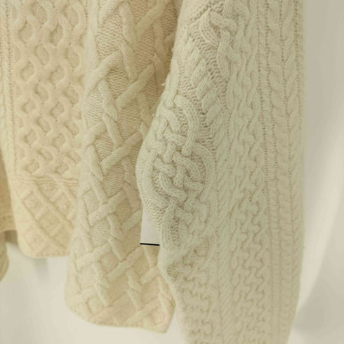 マカフィー MACPHEE 23AW ウールパターンニット ショートプルオーバー レディース JPN:S